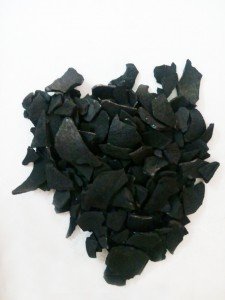 Coconut charcoal, bricketts